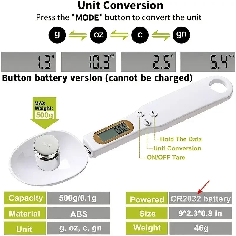 Digital Measuring Spoon & Kitchen Scale